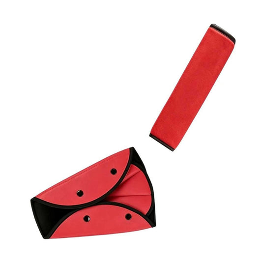 Funda para Cinturón de Seguridad UQIANPLS Rojo con Soporte y Protección de Hombro para Niños y Niñas