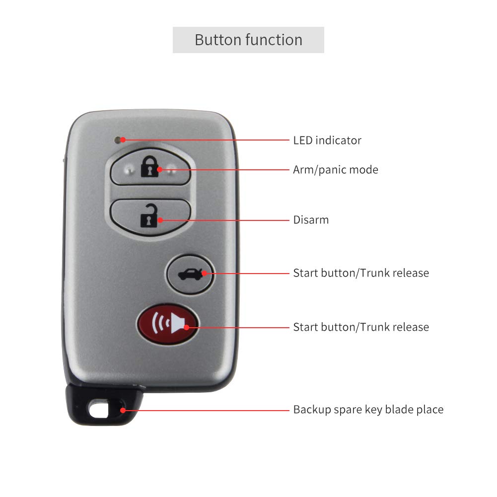 Sistema de Alarma para Auto EASYGUARD EC002-T Negro con Arranque Inteligente y Acceso sin Llave