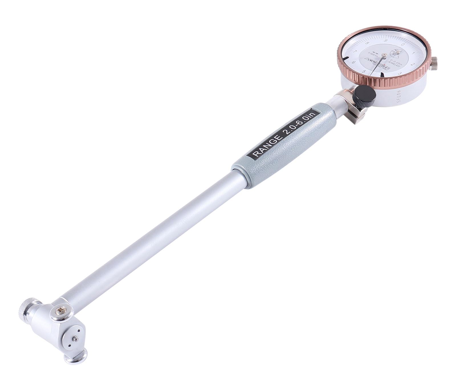 Calibrador de Carátula Accusize Negro 2"-6'' x 0.0001'' para Agujeros