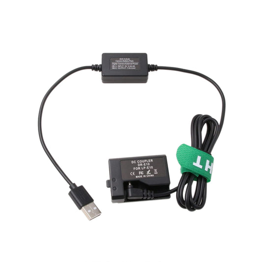 HangTon 5V USB LP-E10 Batería Falsa para cámara Canon EOS 1100D 1200D 1300D 1500D 3000D, Rebel T3 T5 T6 T7 T100, Kiss X50, Kiss X70