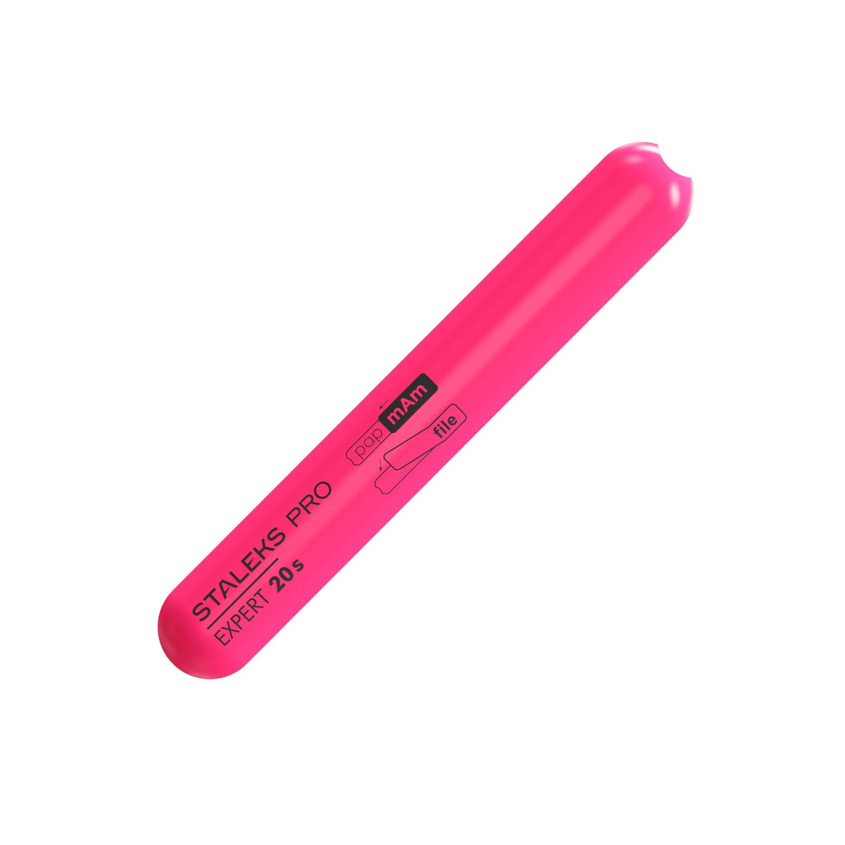 Staleks Lima de Uñas de Plástico Inclinada, Recta (Base) Spbe-20S, Rosa