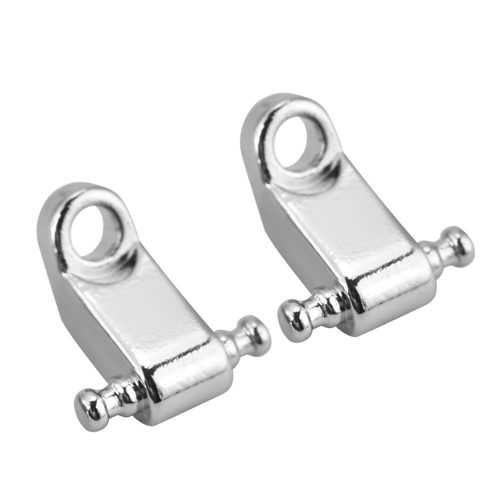 Alomejor Retenedor de Cuerda 2 Piezas Metal Guitarra Roller String Trees Guitarra el|ctrica Bass String Retainer en Cromo(Plata) Accesorios de Juego