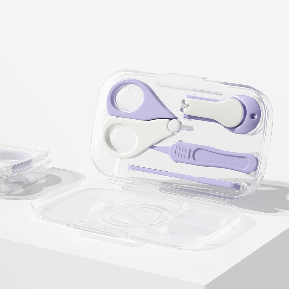 Kinderia Kit de cortaúñas para bebé (morado)