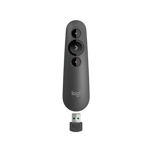Logitech R500 Presentación láser remoto inalámbrico Presentador, W126636324 (Presentador inalámbrico remoto Bluetooth/RF Graphite Logitech R500 Laser Presentation Remote, Bluetooth/RF)