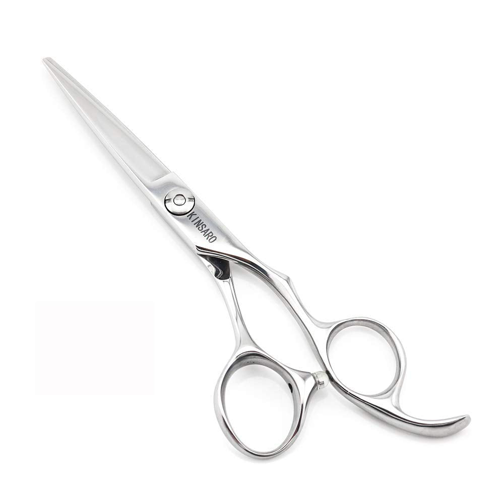 5.5" Hair scissors Convex Blades Japan 440C Silvery Professional Hair Shears Barber hair scissors Kinsaro