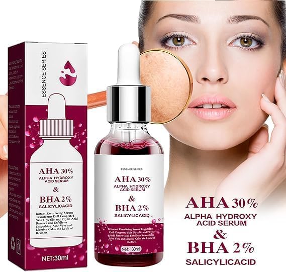 Tratamiento Facial para Rosácea 5pcs - Sérum de Ácido de Frutas para Reducir Rojeces y Equilibrar Sebo - 30ml