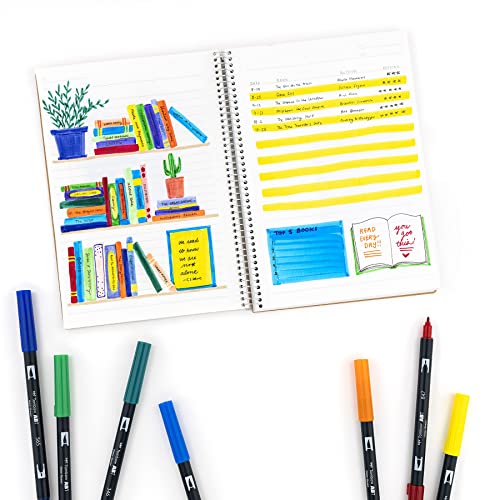 Rotuladores Artísticos Tombow Primarios Doble Pincel Paquete de 10