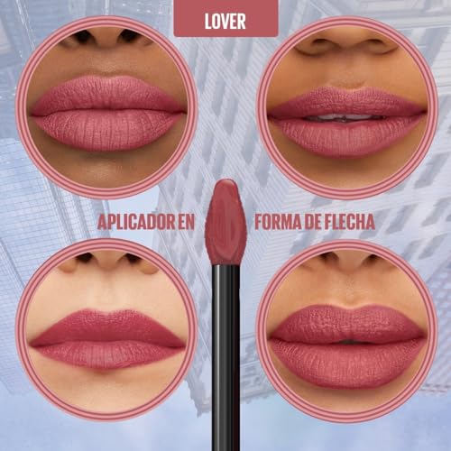 Labial Líquido Matte, Super Stay Matte Ink Music Collection, Lover, Maybelline NY