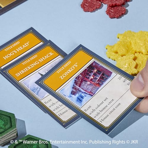 Hasbro Gaming Monopoly Harry Potter Edition Juego de Mesa | Una Aventura mágica en Hogwarts | A Partir de 8 años | 2 a 6 Jugadores | Juegos Familiares | Regalos para niños y Adultos