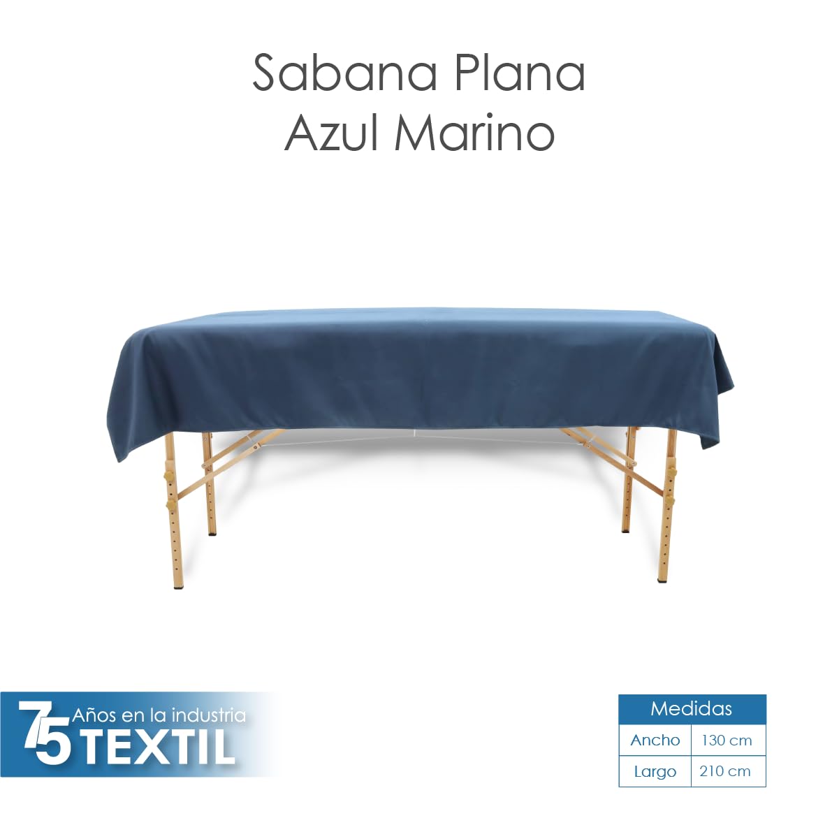 La Nueva Perla Juego Sabana Camilla Masaje Spa Exploracion Microfibra Color (Azul Marino, 1 Juego (2 Piezas))