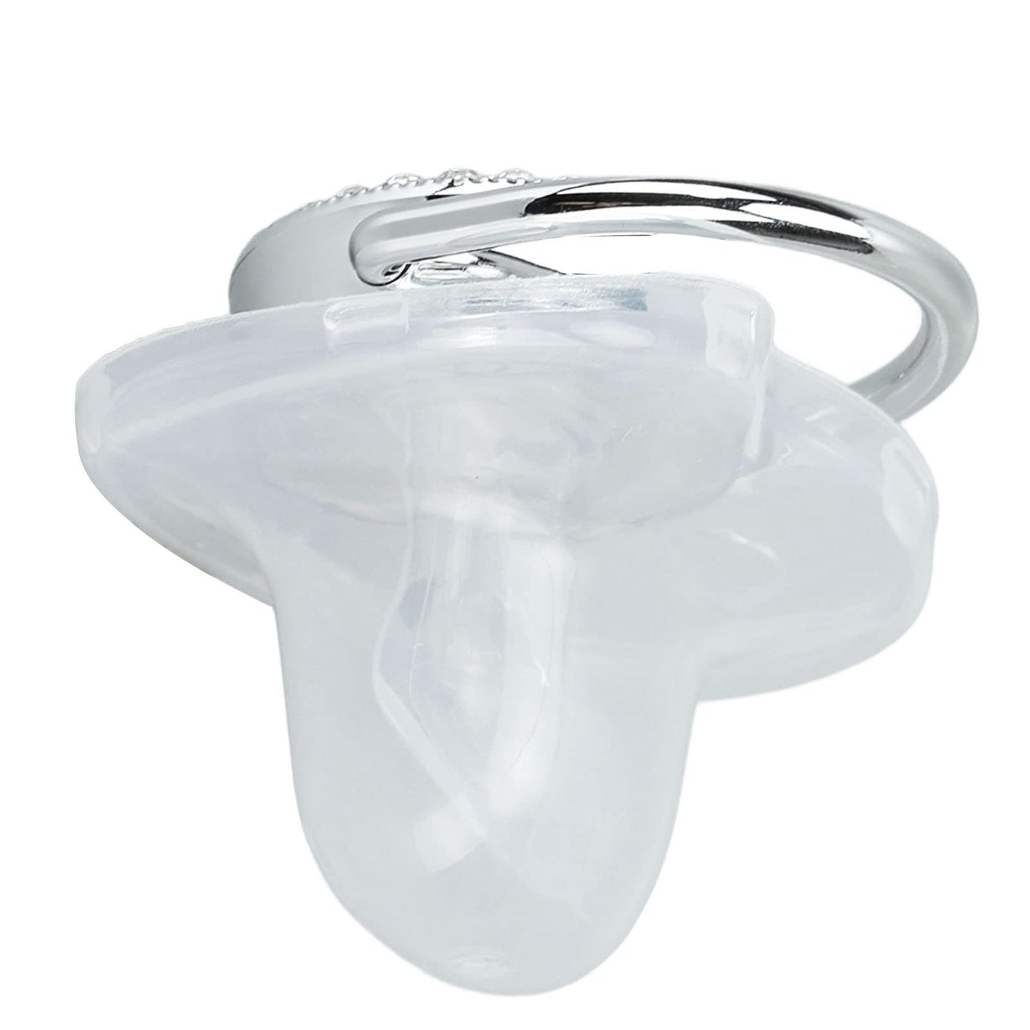 Chupete de bebé de Silicona, Chupete de bebé sin Costuras y Ergonómico Saludable y Seguro para Bebés de 6 a 18 Meses (Letra S)