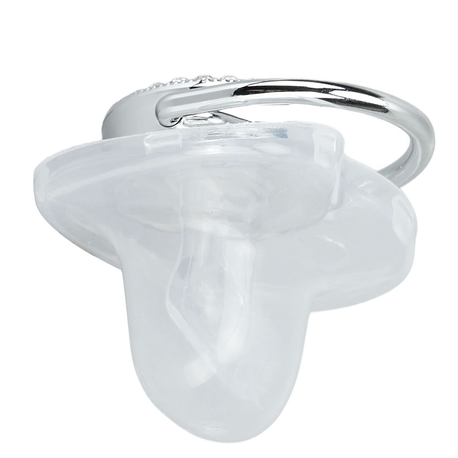 Chupete de bebé de Silicona, Chupete de bebé sin Costuras y Ergonómico Saludable y Seguro para Bebés de 6 a 18 Meses (Letra S)