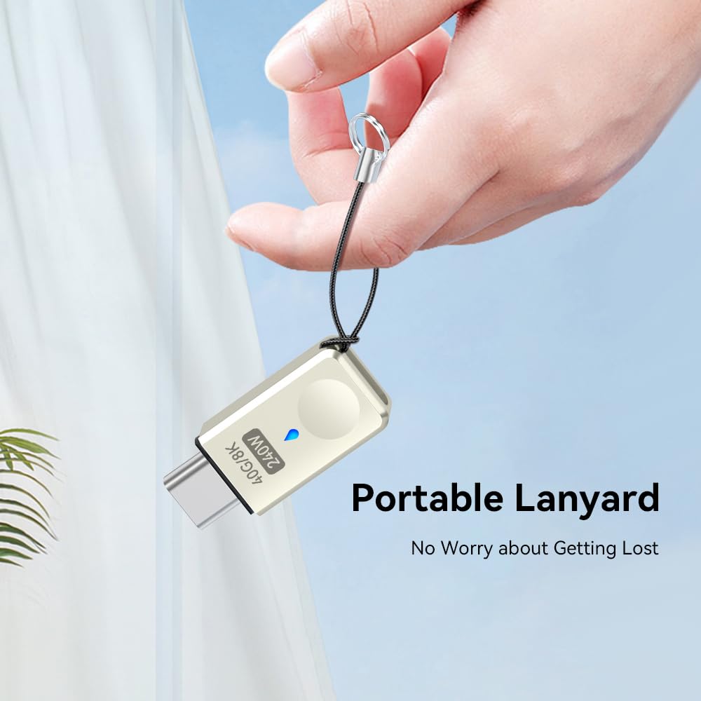 Adaptador Magnético USB Tipo C SHEEAST Plata 40 Gbps 240 W 8K 60 Hz