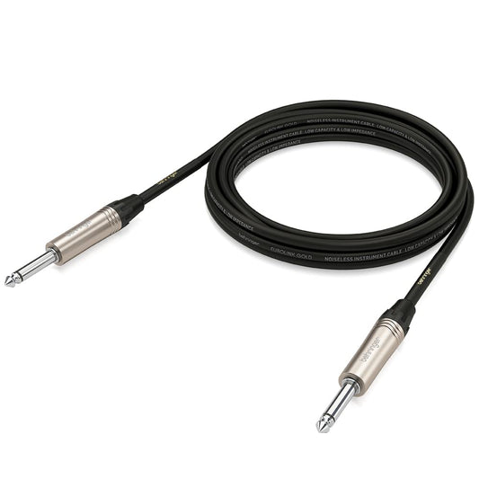 Behringer GIC-300 Cable para instrumento, Negro/Plateado
