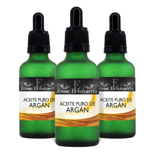Kit de 3 Frascos de Aceite de Argán Orgánico 50ml para Hidratatión de Piel y Cabello - 100% Natural - Sin Químicos - Mejora la Belleza y Salud de tu Piel y Cabello - ¡Aprovecha sus Beneficios Eco-friendly!