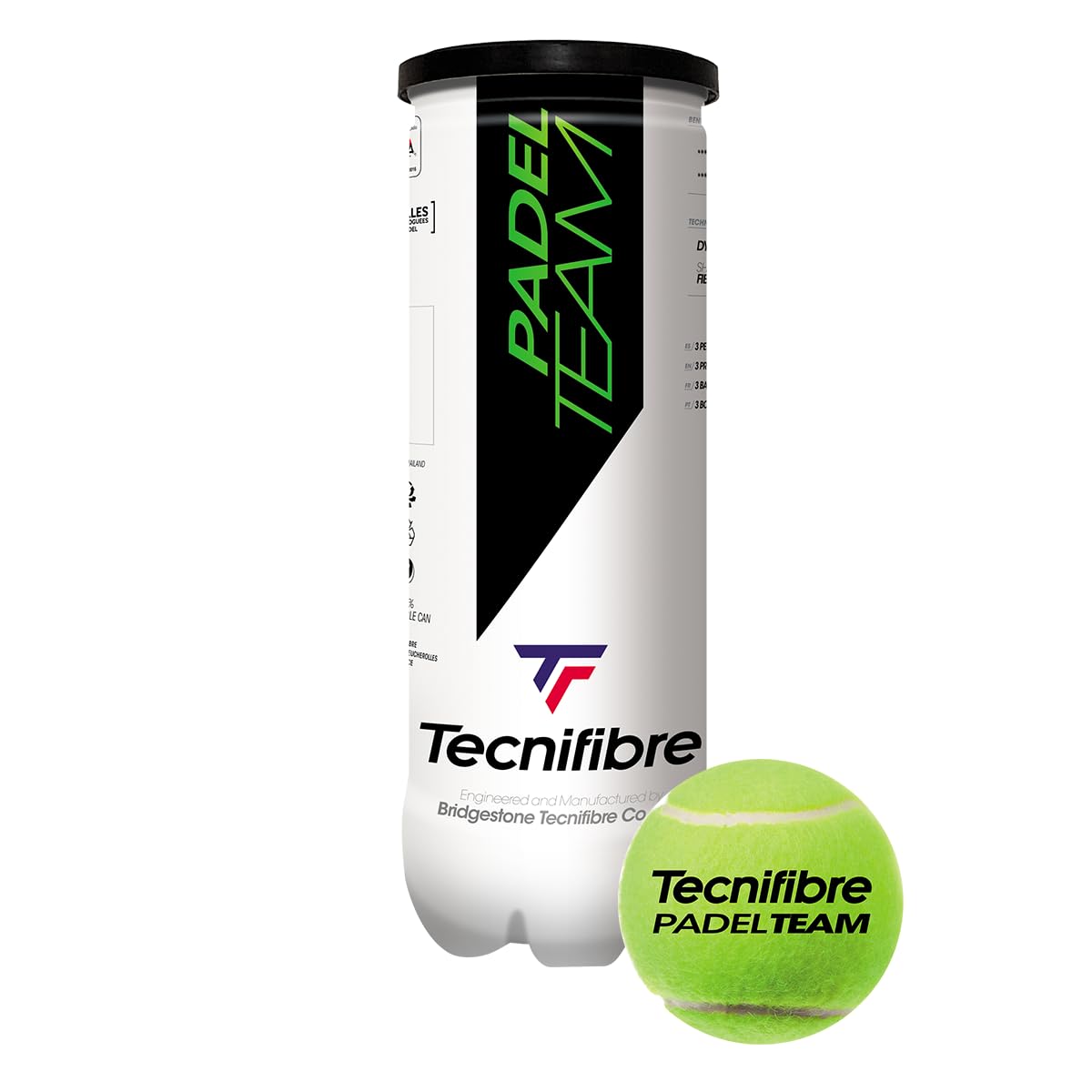 Pelotas de Padel Tecnifibre Amarillo Lata de 3 Unidades