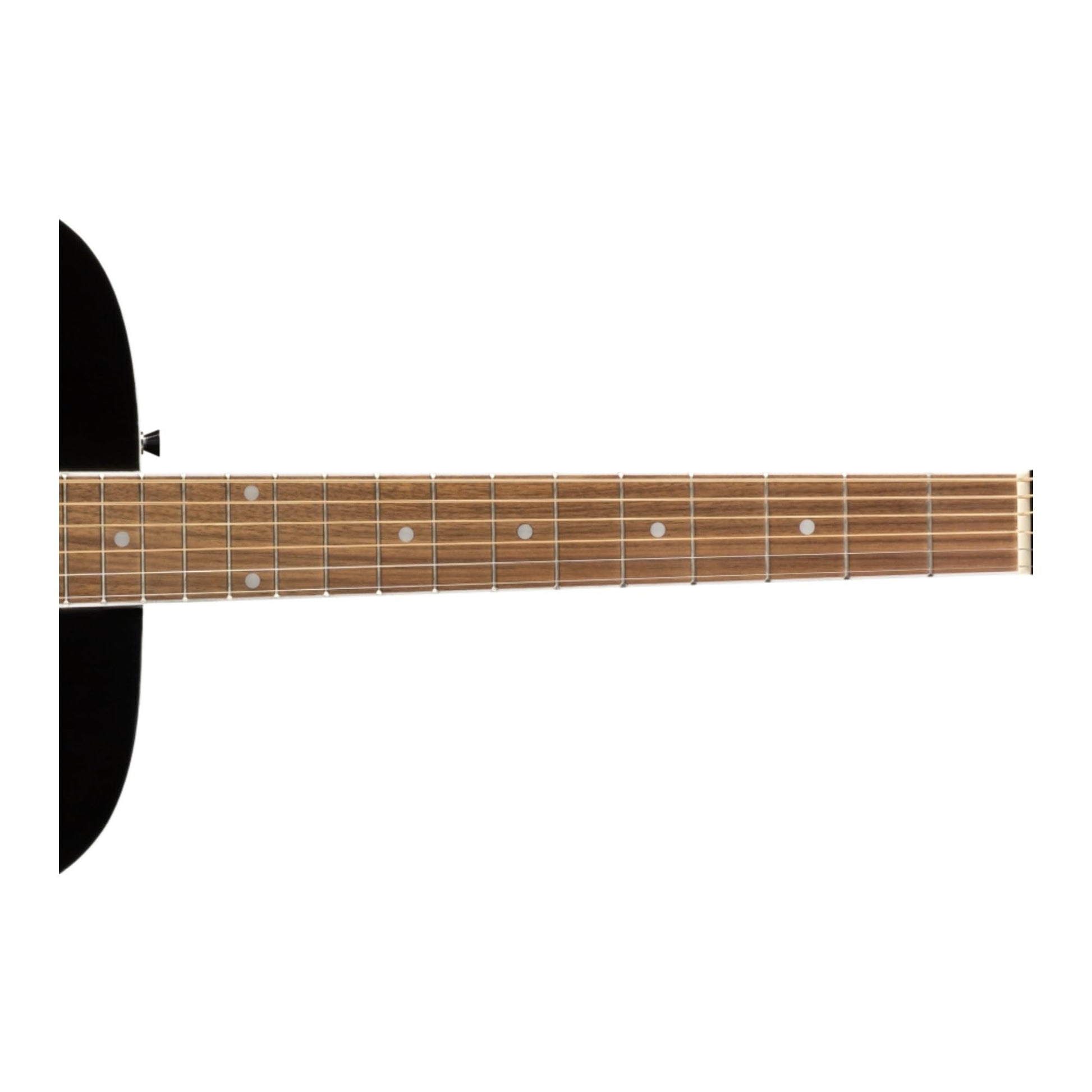 Fender FA-125 Dreadnought Guitarra acústica, con 2 años de garantía, negro, con bolsa de concierto