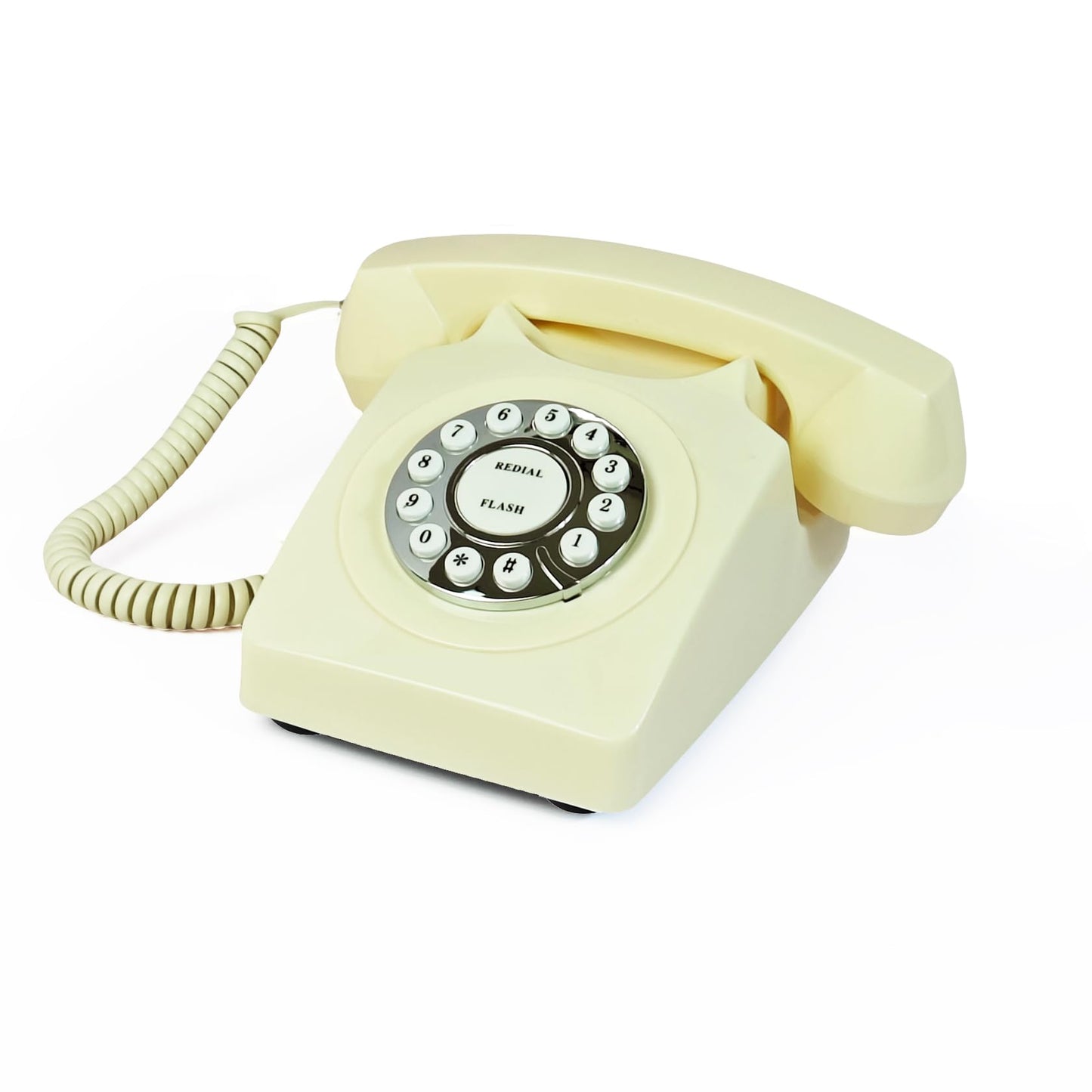 Teléfono retro TelPal, teléfono fijo con cable, teléfono clásico vintage antiguo para el hogar y la oficina, teléfono doméstico con cable, regalo para personas mayores, teléfono de escritorio con
