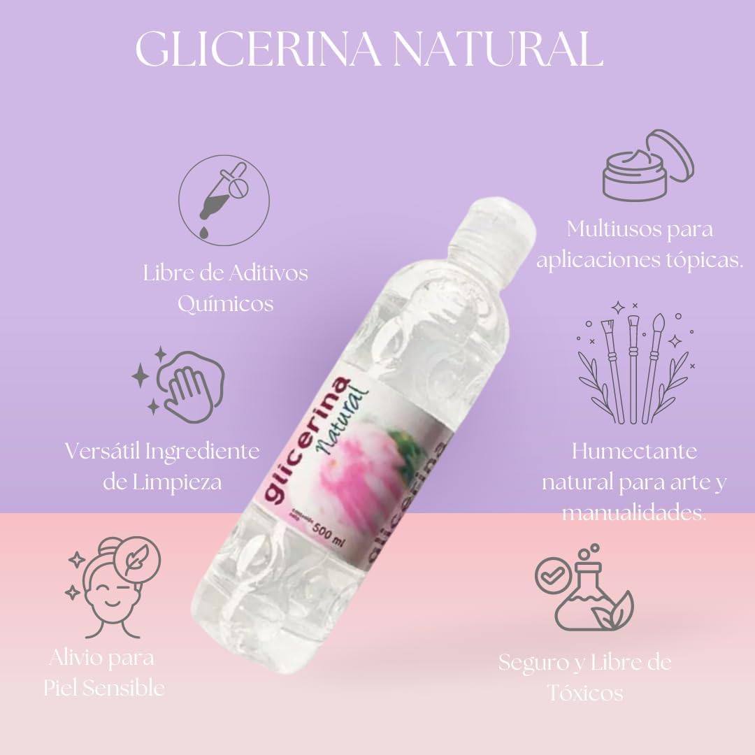 Pack Triple Glicerina Pura La Corona |500 ml| Suaviza | Hidrata y Versatilidad en Cada Gota | Multiusos para Belleza | Cuidado Personal | y manualidades.