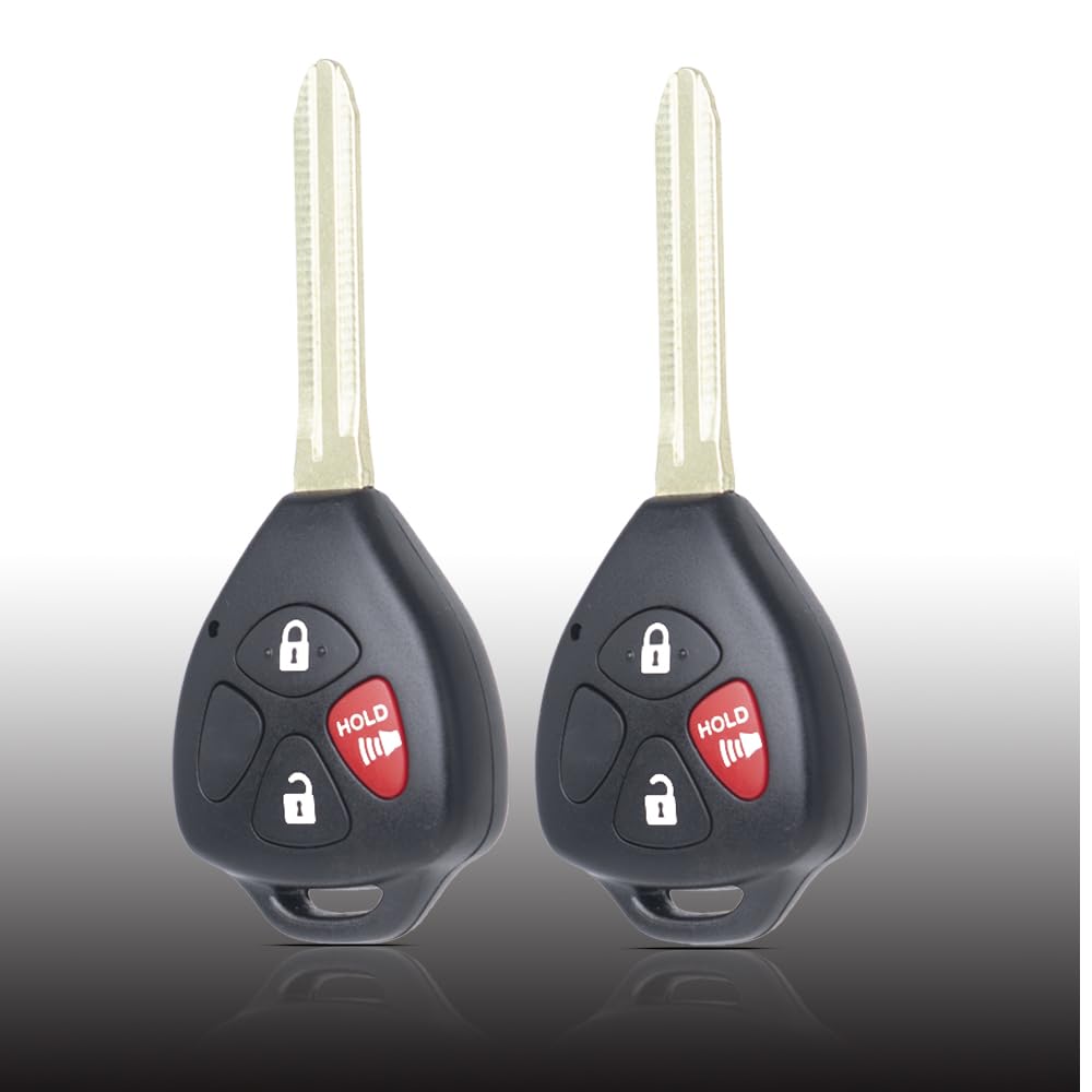 MechanMagic - Llave de repuesto para Toyota Rav4 2006 2007 2008 2009 2010 2011 / Scion XB 2008-2012 2013 HYQ12BBY Control remoto de entrada sin llave 89070-42660 4D67 Chip (paquete de 2 (paquete