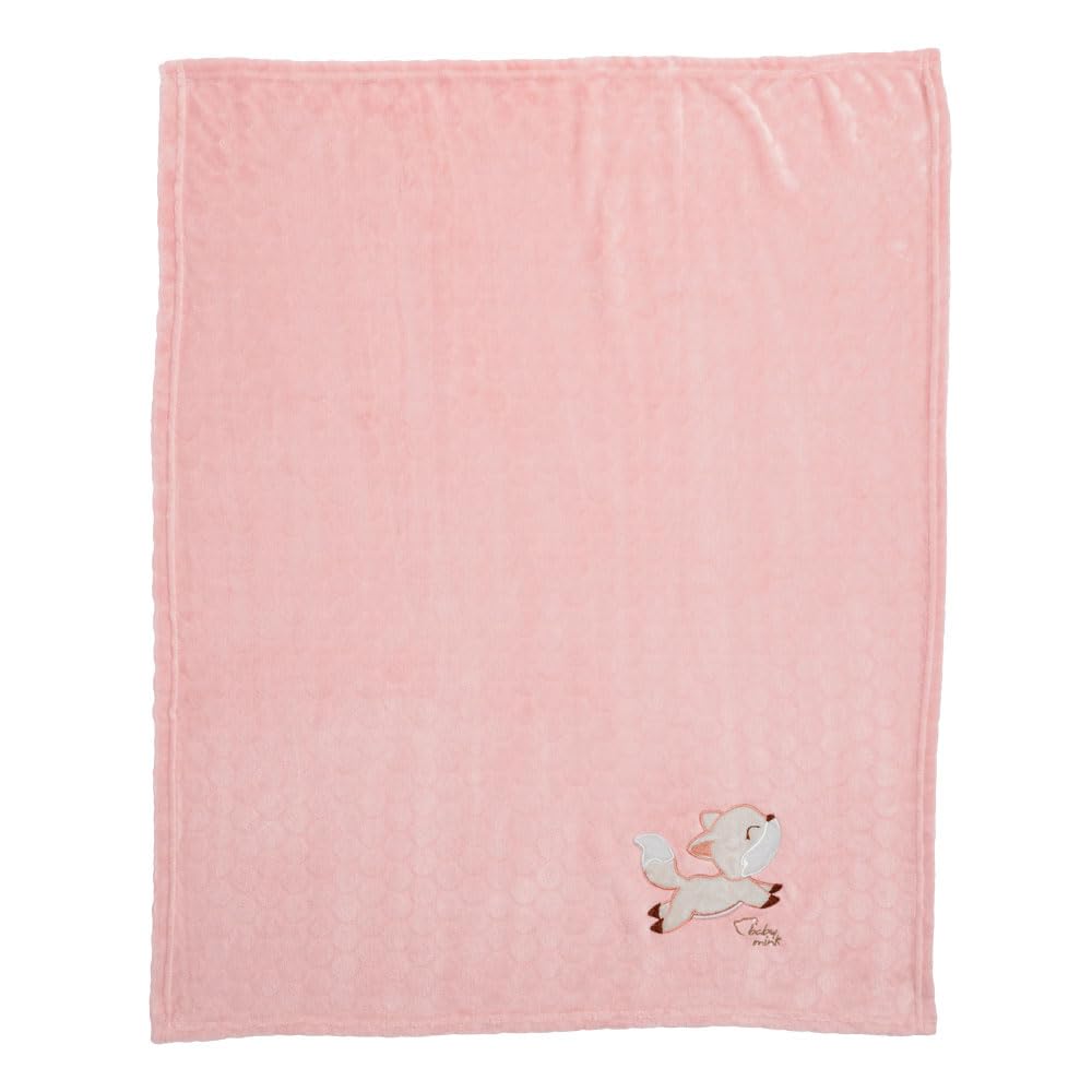 Baby Mink Cobija de Franela Extra Suave para Bebé, Frazada Ligera y Confortable para Cuna, Carriola o Descanso (Rosa)