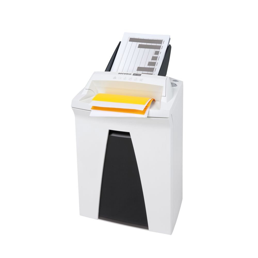Trituradora de Papel HSM Securio Blanco Corte Cruzado Alimentación Automática, Microcorte 11-15 Hojas