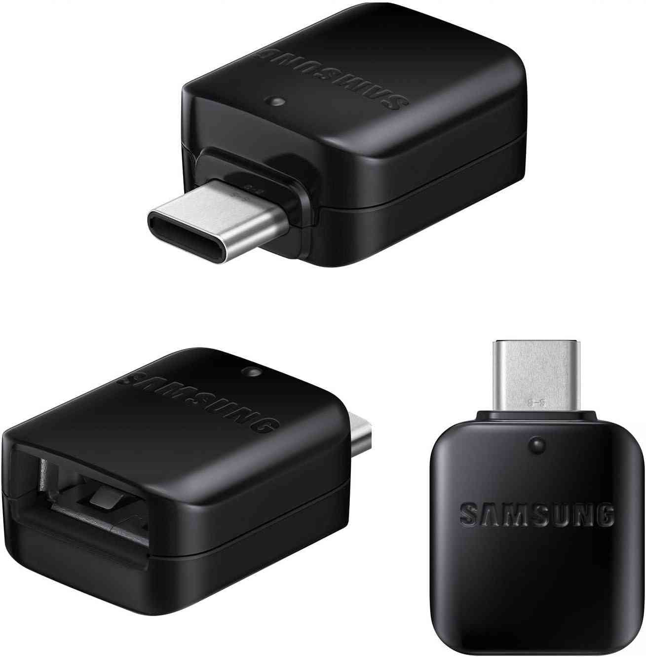 Cargador rápido con cable USB tipo C de 1,2 m y adaptador OTG para Samsung Galaxy S9/S9 Plus/S8/S8 Plus/S10/S10e/S10 Plus/Note 8/Note 9/A01/A13/A03s/A21/A30/A32/A32/A33/A42/