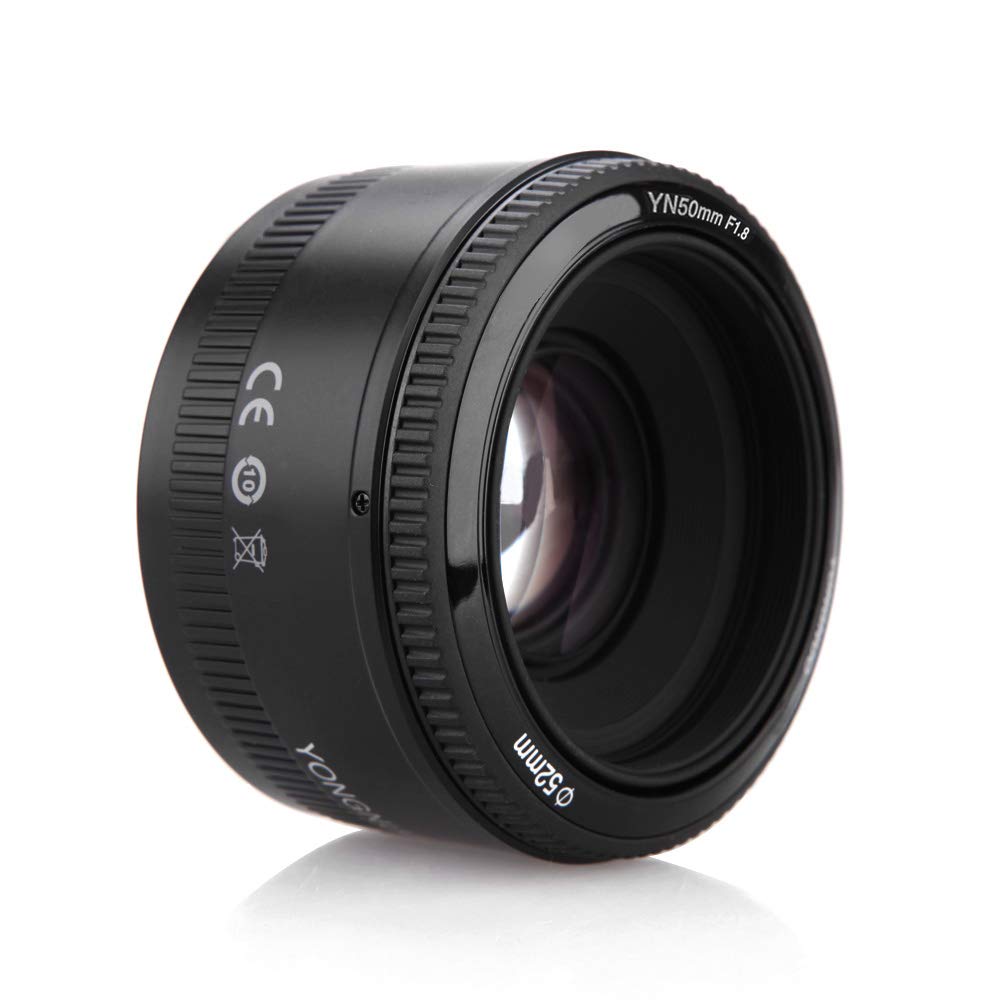 YONGNUO YN50 mm F1.8 Lente Prime estándar de Gran Apertura Lente de Enfoque automático Compatible con Canon EF Mount Rebel DSLR (CXK5648617516965WD)