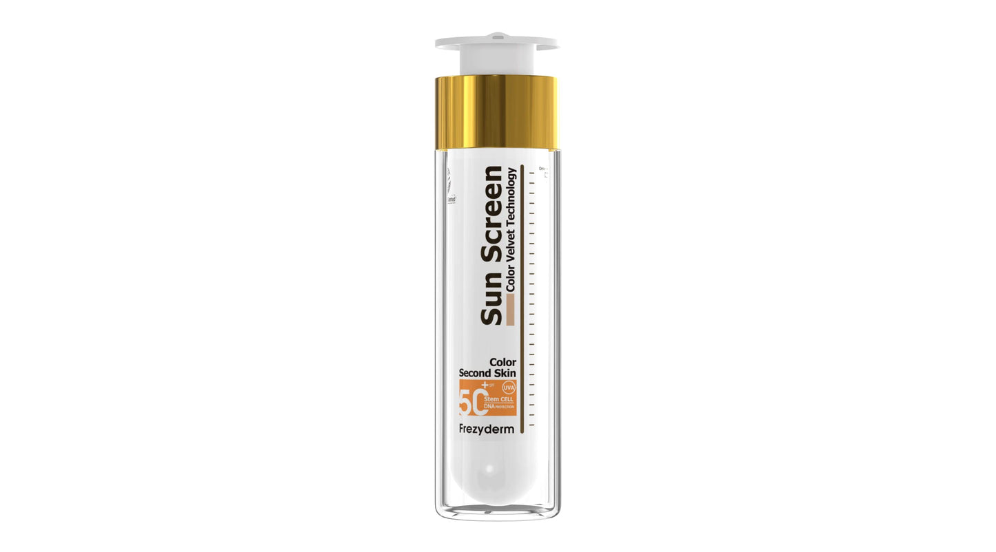 FrezyDerm - Crema facial Sun Screan Color Velvet, SPF 50, 50 ml