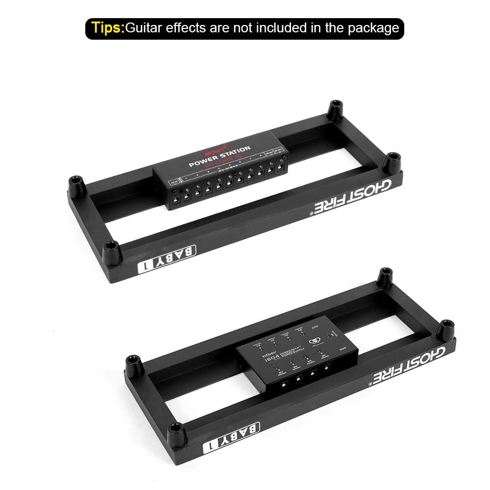 GHOSTFIRE Ghost Fire - Pedalera de aleación de aluminio de 0,49 kilogramos y 35 x 14 x 5 cm con bolsa de transporte, serie V (V-BABY 1)