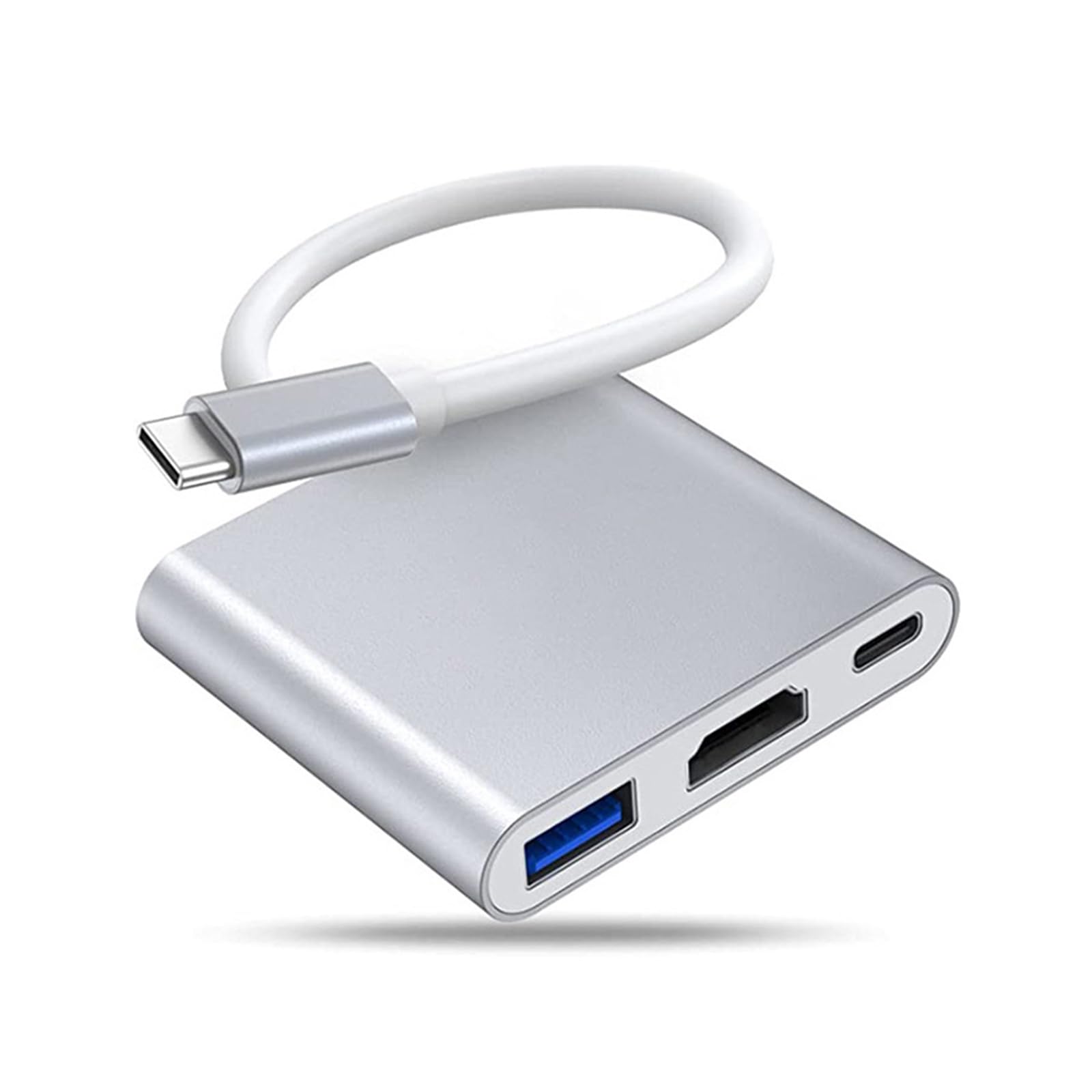 Adaptador USB C a HDMI JUWUBABS Plata 4K para Dispositivos USB-C