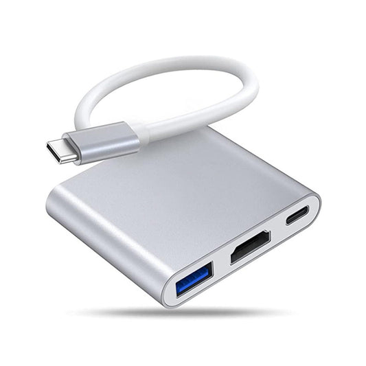 Adaptador USB C a HDMI JUWUBABS Plata 4K para Dispositivos USB-C