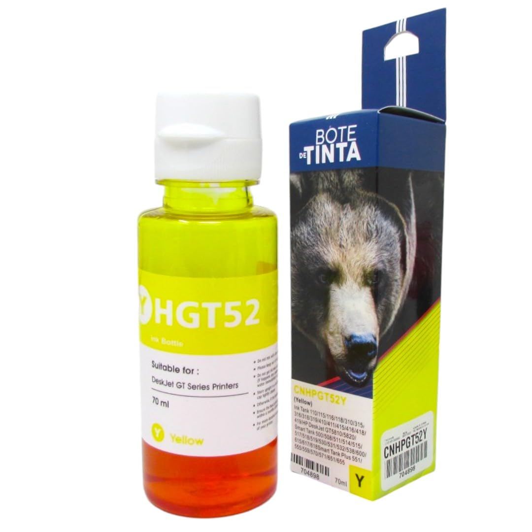 Genérico Kit de 4 tintas GT51 GT52 compatibles con GT5810 GT5820 310 410 350 450 510 550 610 720 750