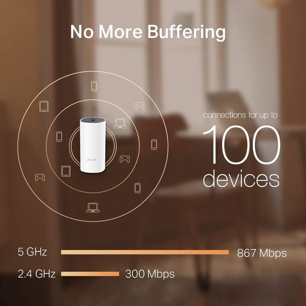 Sistema de Wi-Fi TP-Link Deco E4 Ac1200 en Malla para Toda la Casa