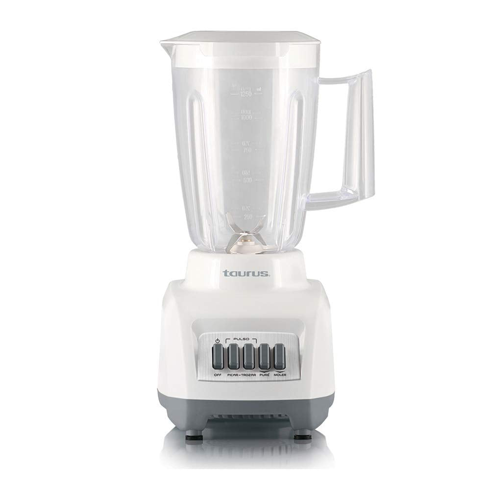 Licuadora Taurus Plástico 1.25 Litros 400 Watts Cuchillas Acero Inoxidable