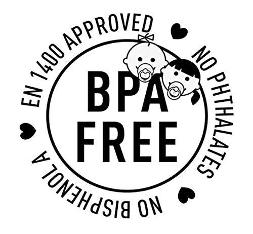 BIBS - Chupetes de goma natural para bebé, juego de 2 chupetes sin BPA, fabricado en Dinamarca, arena/hierro, tamaño 6-18 meses