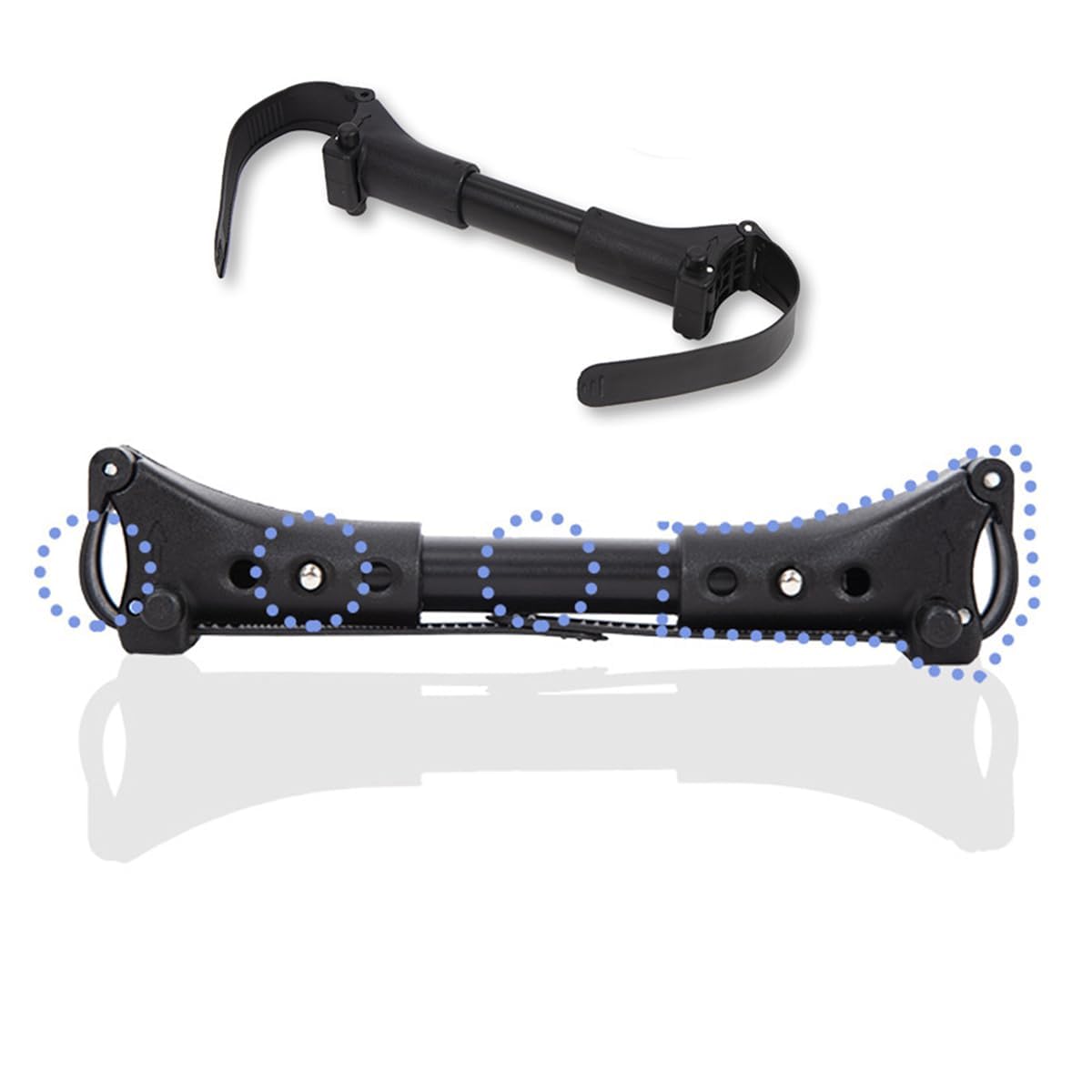 LimCryspp Conector Universal para Cochecitos Gemelares - Adaptador Práctico para Carriolas Dobles, Accesorio Esencial para Padres de Gemelos. Compatible con la Mayoría de Marcas, Fácil Instalación y Diseño Resistente (negro)