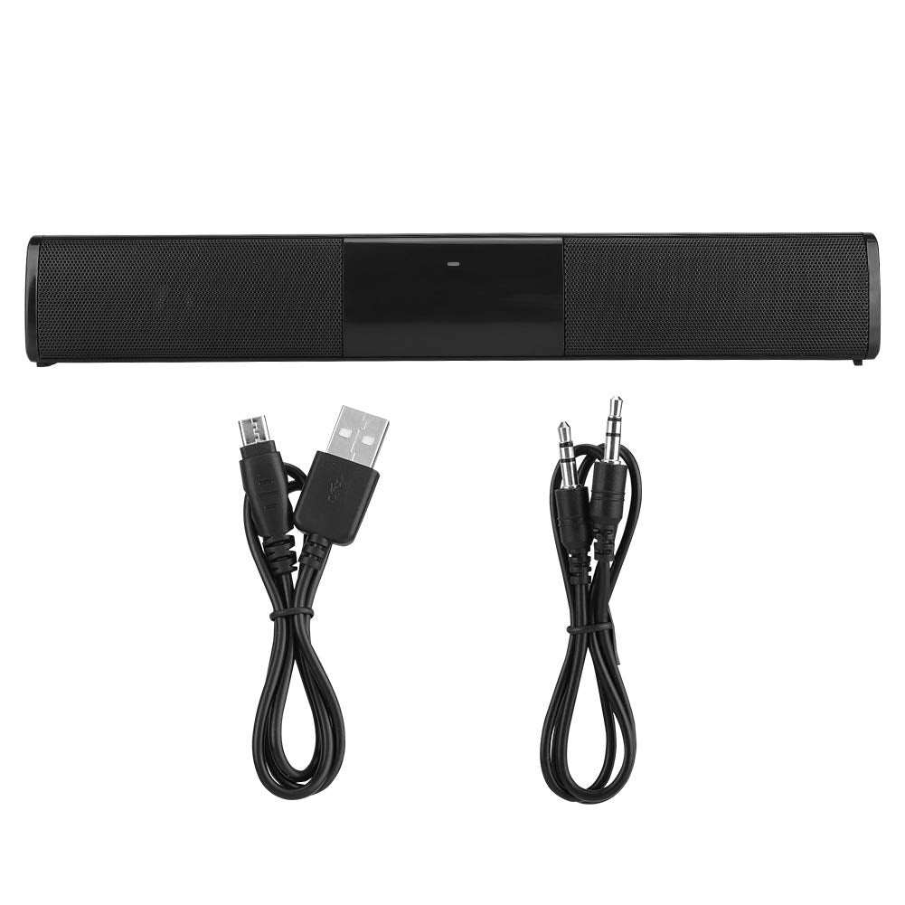 Bewinner Barra de Sonido Bluetooth 4.2/4 Altavoces/Sonido Envolvente Estéreo 3D/TV, Barras de Sonido Inalámbricas para Cine en Casa, Altavoz para TV/Celular/Tableta