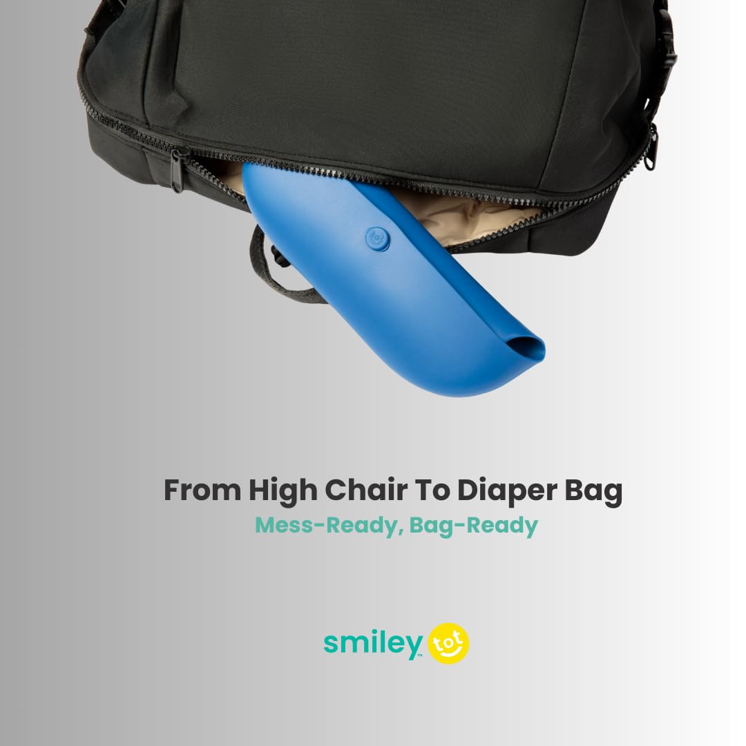 SmileyTot - Babero de silicona para bebé, sin BPA, duradero, para bebés y niños pequeños Impermeable y ajustable. (Rose Bud)