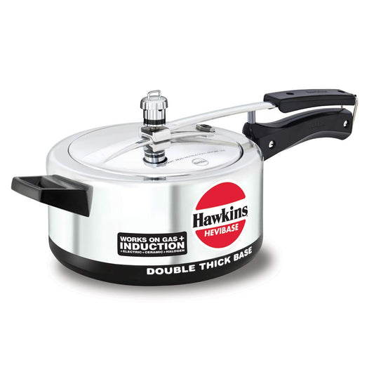 Hawkins Hevibase IH20 olla de presión de inducción, pequeña, plateada, Plateado, 3.5-Litre, 1