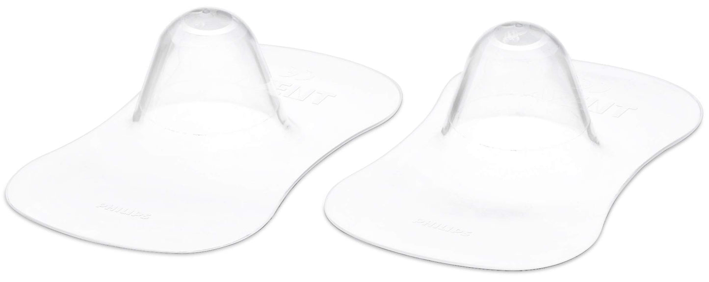 Set de Pezoneras de Silicona Philips Avent Transparente con Funda Higiénica Talla S