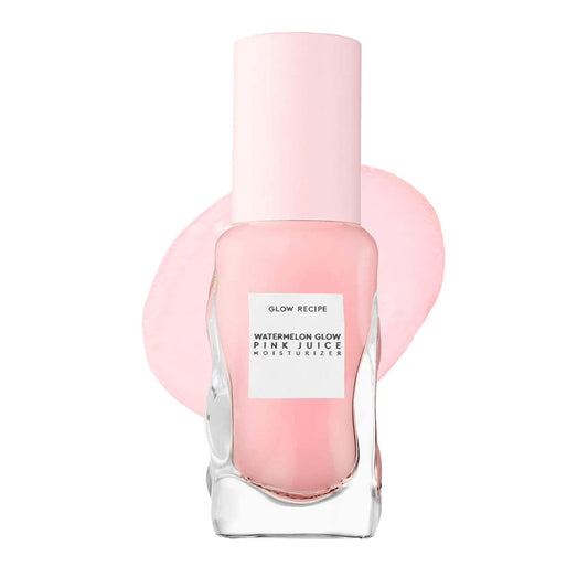 Glow Recipe Watermelon Glow Pink Juice Hidratante facial – Cuidado de la piel rico en aminoácidos, corrector de manchas oscuras de sandía, hidratante antienvejecimiento de ácido hialurónico, sin aceite, ligero (25 ml)