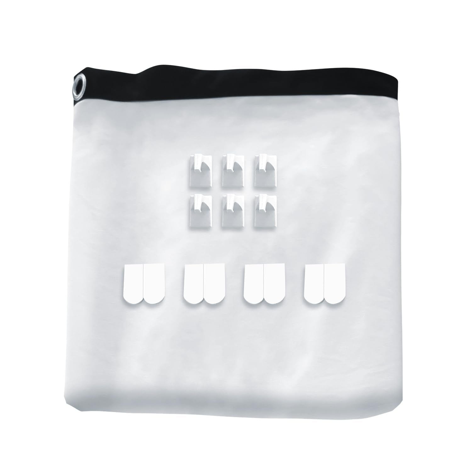 visualización de proyección trasera holográfica plegable: pantallas de proyección para interiores de 50 x 89 pulgadas, proyectores de video de Halloween, noche de película para colgar en la pared