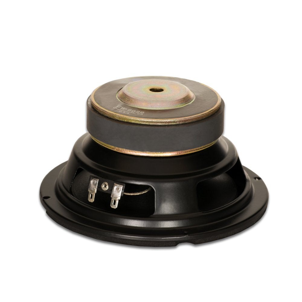 Goldwood Sound GW-6028 - Woofer de Goma de 6.5 Pulgadas, 170 W, 8 Ohm, Altavoz de Repuesto, Color Negro