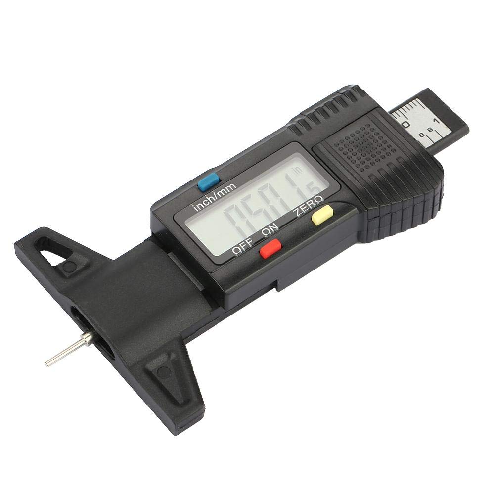 Hyuduo Medidor de Profundidad de Banda de Rodadura Digital, Medidor Medidor de Banda de Rodadura Para Coche, Camión, Moto