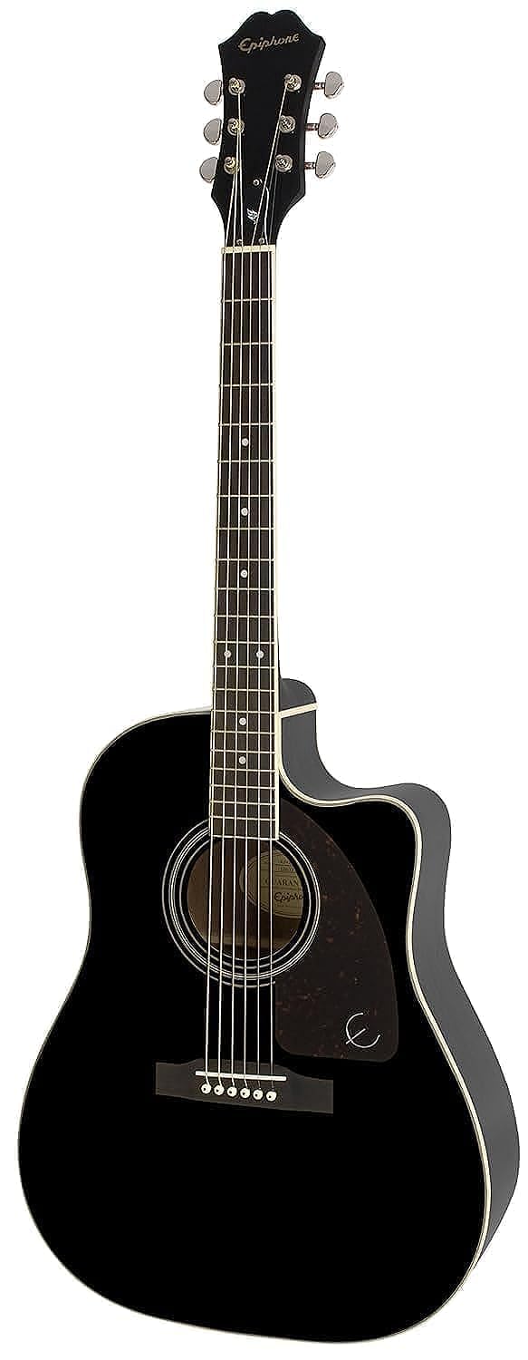 Epiphone AJ-220SCE acústica guitarra eléctrica, color natural, Guitarra, Ebany