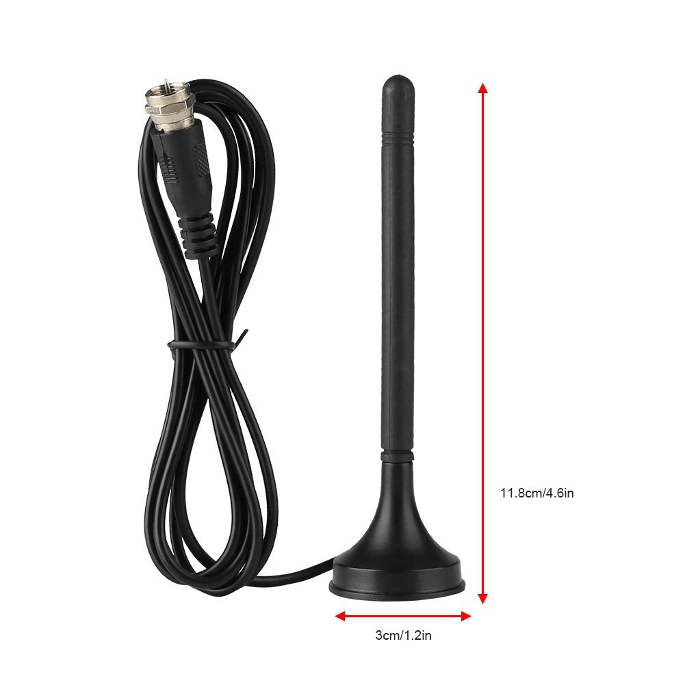 Bewinner1 Antena de TV Digital con Atracción Magnética y Recepción Doble Frecuencia UHF/VHF