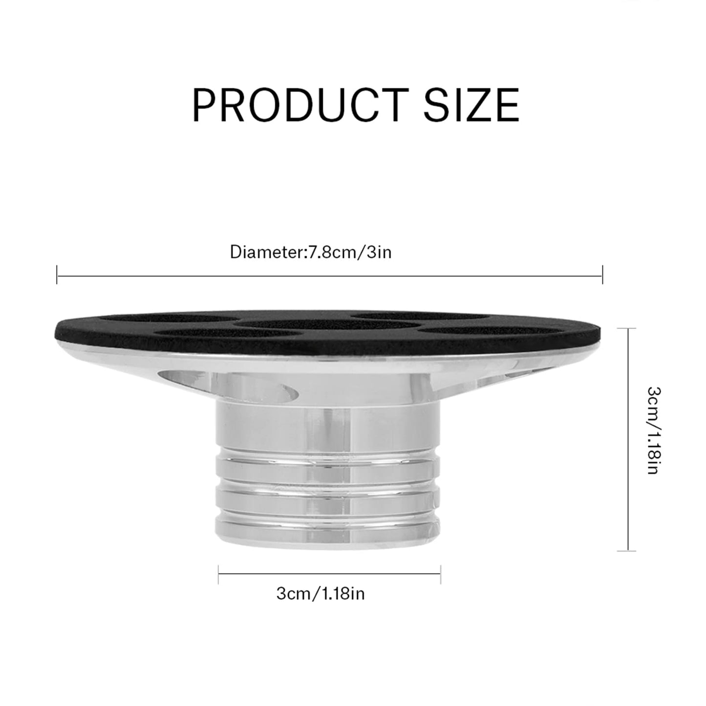 Estabilizador de Disco Pomya Metal LP Vinilo Audio