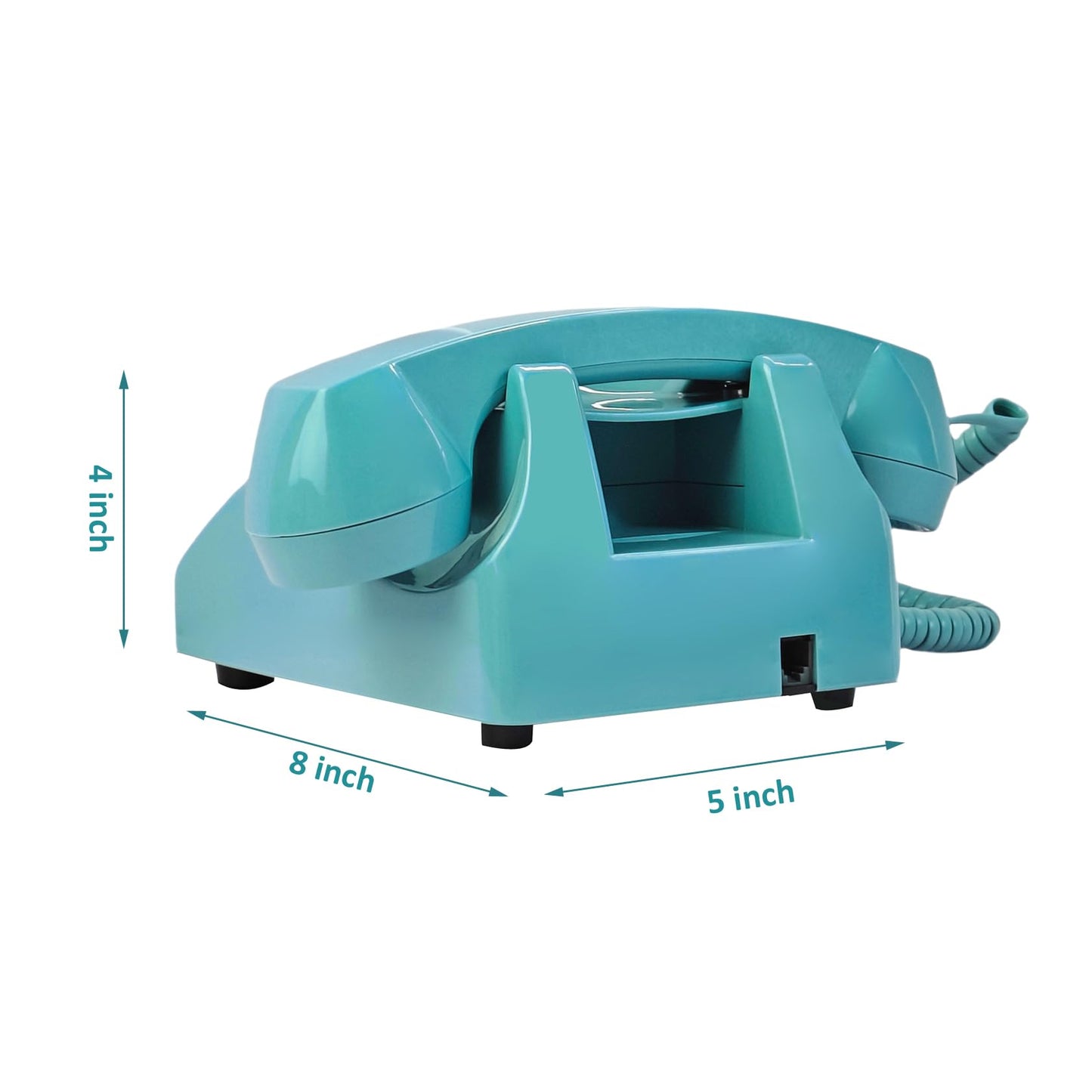 Teléfonos de línea fija para el hogar, TelPal - Teléfono con cable para el hogar, teléfono de escritorio retro, teléfono clásico vintage de estilo antiguo para el hogar, la oficina y el hotel