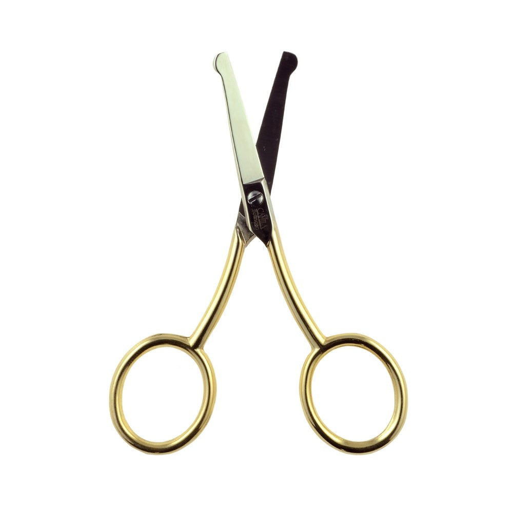 Camila Solingen CS06 3 1/2" Professional Gold Plated Nostril Safety Scissors